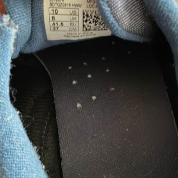 New Balance 696 Women Size 10 Blue Suede Athletic Running Shoes Sneaker WL696FSC - Picture 4 of 5